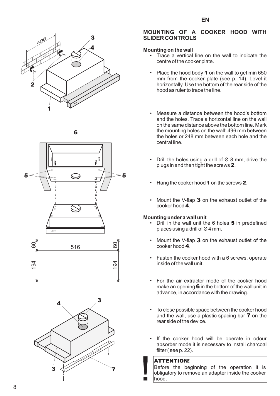 Kaiser EA64.. User Manual | Page 8 / 36