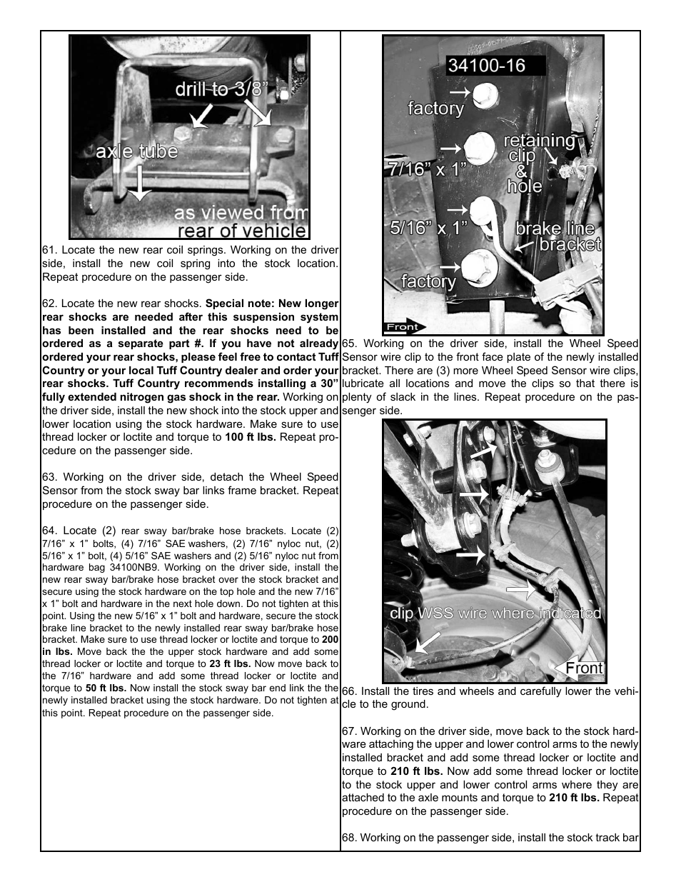 Tuff Country 34101 - Dodge 09-11 Ram 1500 (TRX) 4 kit User Manual | Page 10 / 13