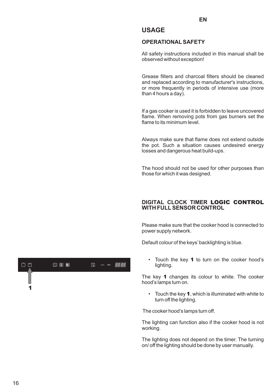 Usage | Kaiser A64... User Manual | Page 16 / 36