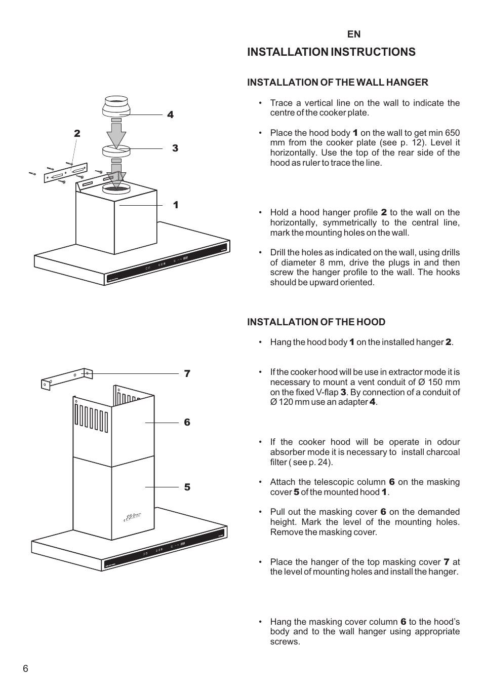 Installation instructions | Kaiser A64... User Manual | Page 6 / 36