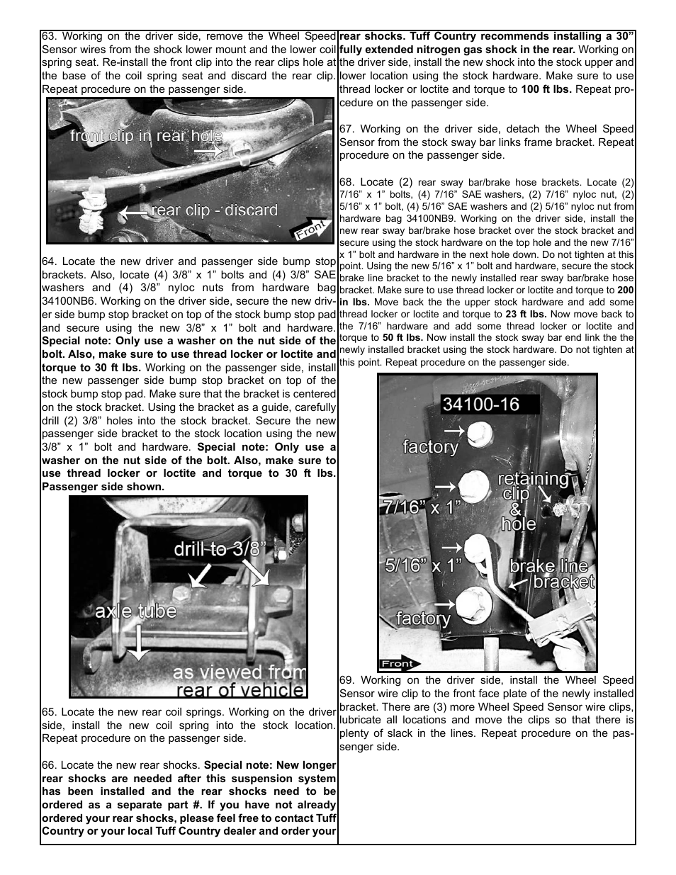 Tuff Country 36100 - Dodge 09-11 Ram 1500 6 kit User Manual | Page 10 / 13