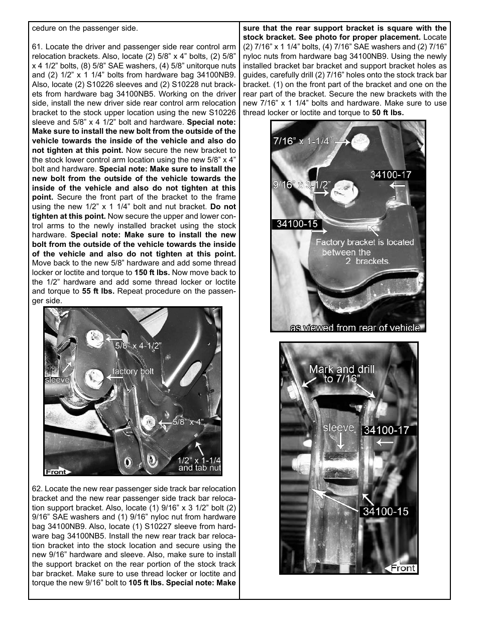 Tuff Country 36100 - Dodge 09-11 Ram 1500 6 kit User Manual | Page 9 / 13