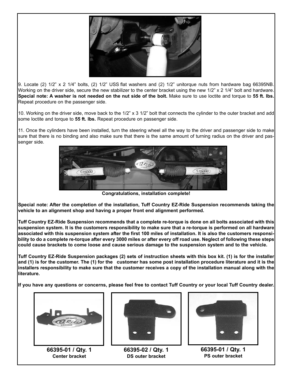 Tuff Country 66395 - Dodge Ram 2500 Steering Stabilizer User Manual | Page 4 / 4