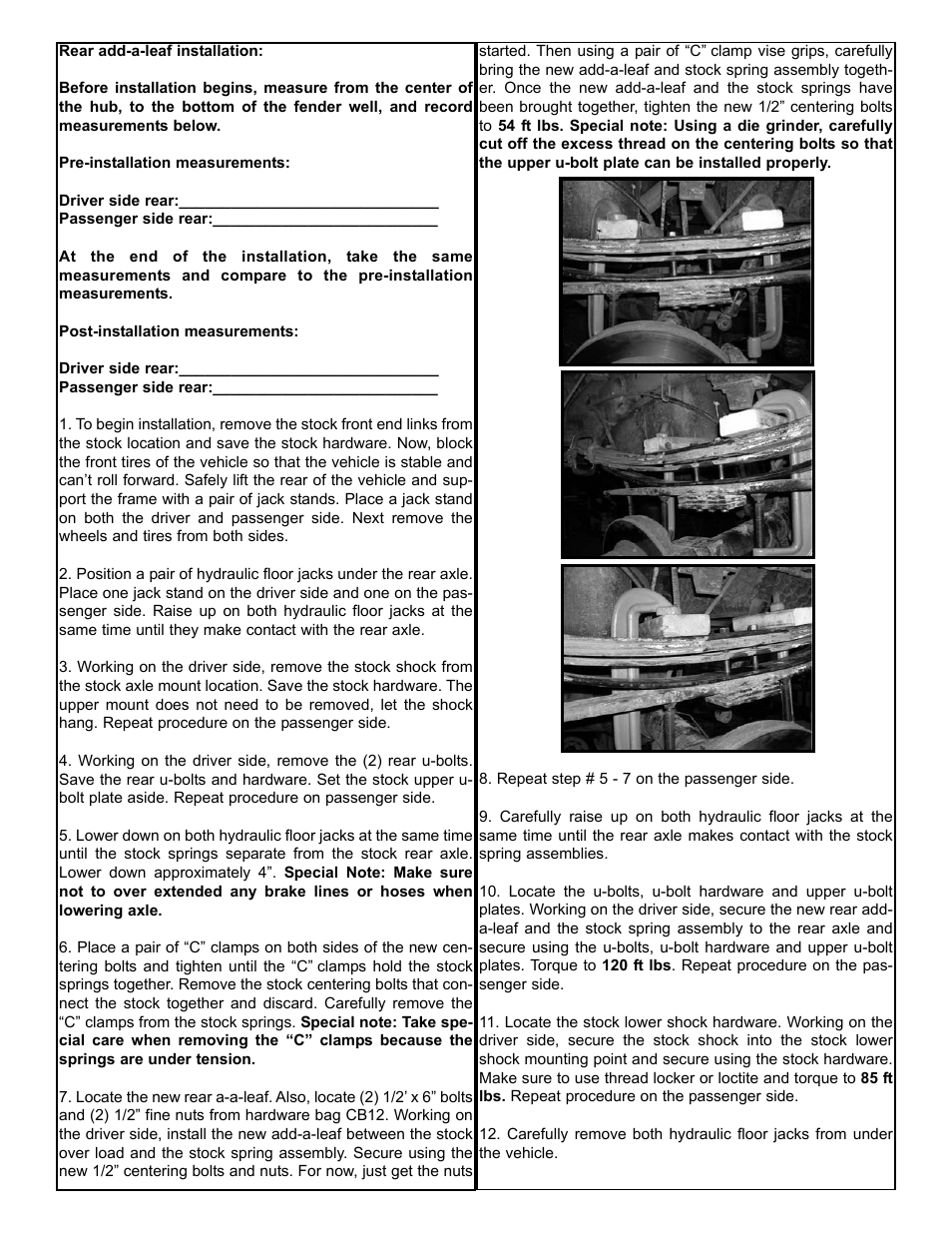 Tuff Country 82450 - Dodge 03-12 Ram 2500 / 3500 Add a Leaf User Manual | Page 3 / 4