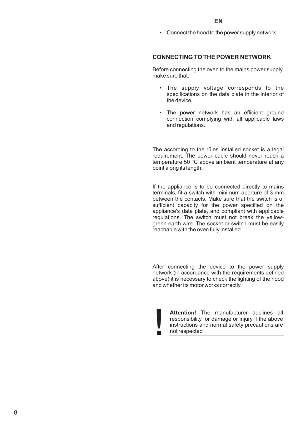 Kaiser AT6405 User Manual | Page 8 / 36