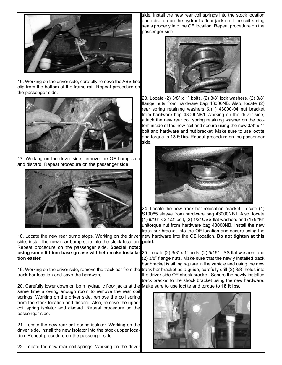 Tuff Country 43001 - Jeep Wrangler 3 kitt User Manual | Page 5 / 7