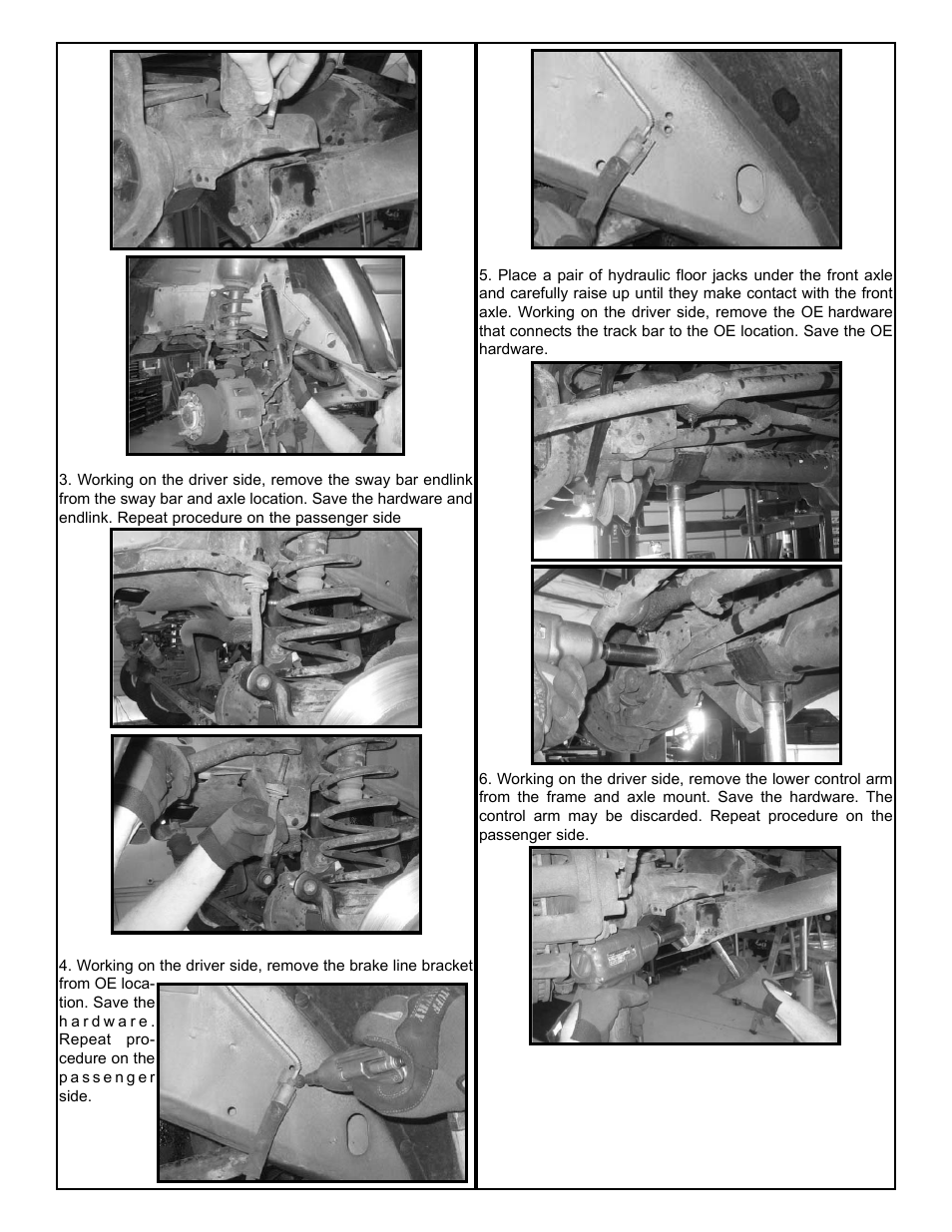 Tuff Country 43802 - Jeep Cherokee 87-01 3.5 kit (w/rr springs)t User Manual | Page 4 / 11