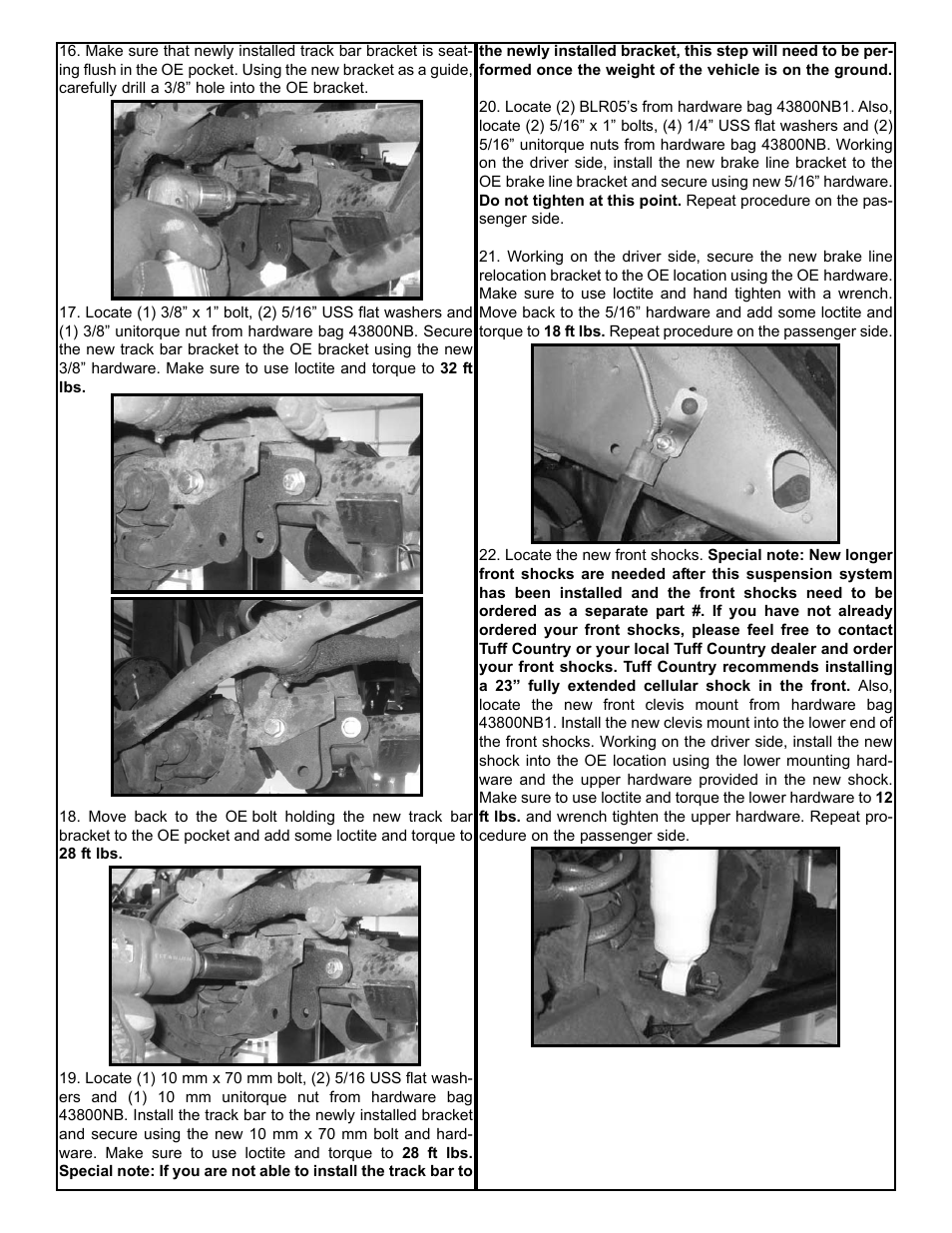 Tuff Country 43802 - Jeep Cherokee 87-01 3.5 kit (w/rr springs)t User Manual | Page 7 / 11