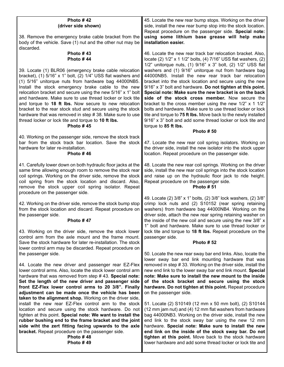 Tuff Country 44000 - Jeep JK EZ-Flex 4 box kit User Manual | Page 7 / 19