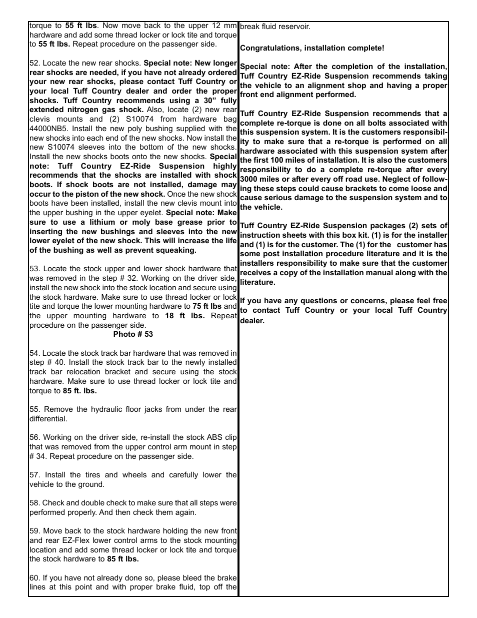 Tuff Country 44000 - Jeep JK EZ-Flex 4 box kit User Manual | Page 8 / 19