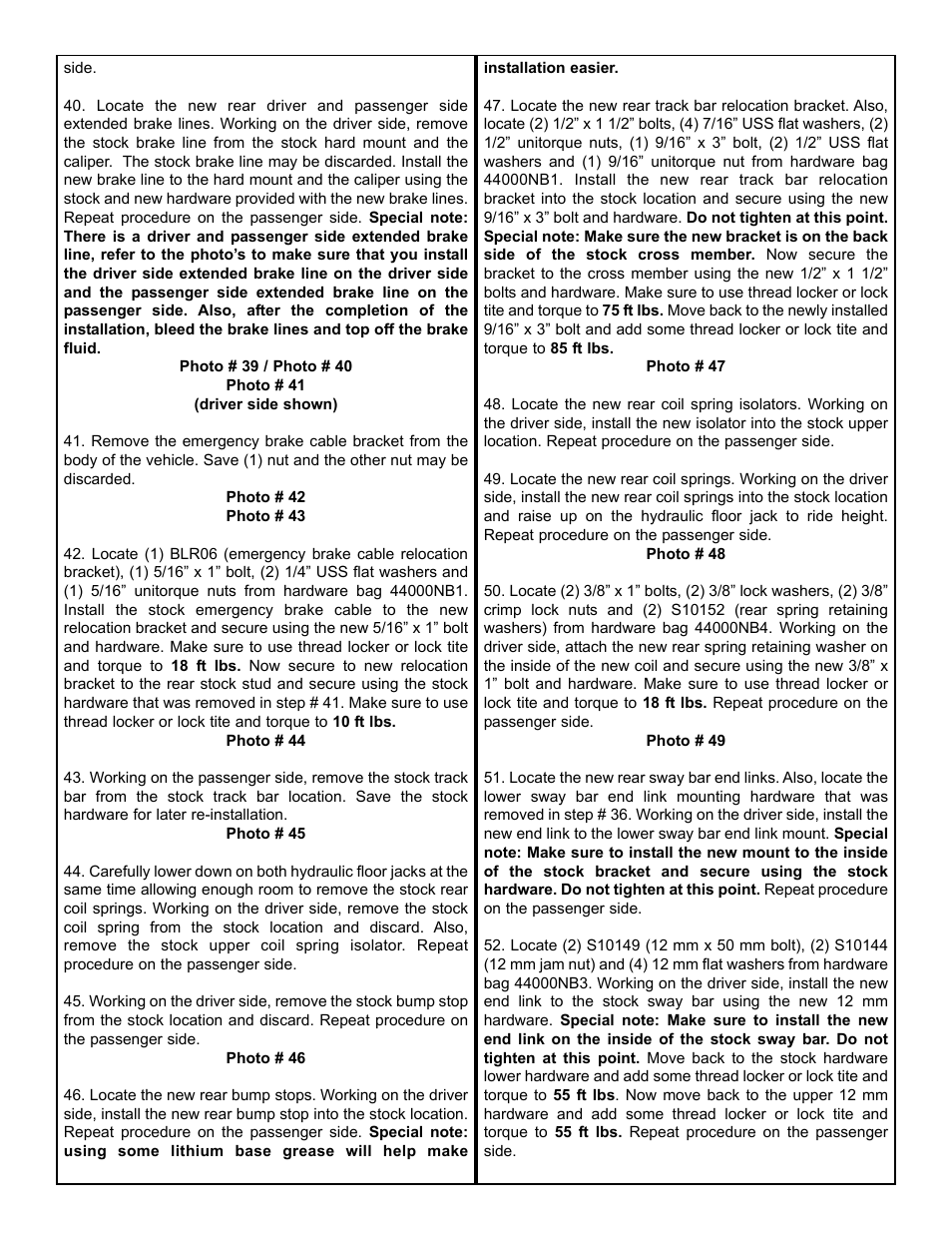 Tuff Country 44001 - Jeep JK EZ-Ride 4 box kit User Manual | Page 7 / 18