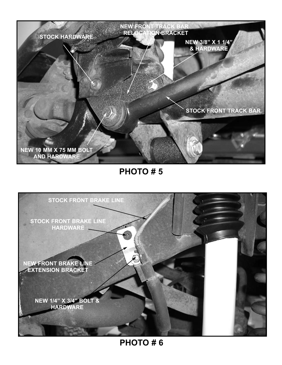 Photo # 5 photo # 6 | Tuff Country 44905 - Jeep TJ Wranlger 97-06 4 EZ-Flex kit w/sway bar quick disconnects User Manual | Page 12 / 19