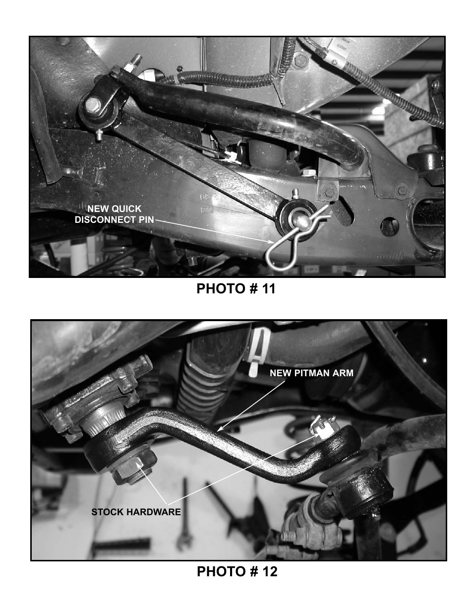 Photo # 11 photo # 12 | Tuff Country 44905 - Jeep TJ Wranlger 97-06 4 EZ-Flex kit w/sway bar quick disconnects User Manual | Page 15 / 19