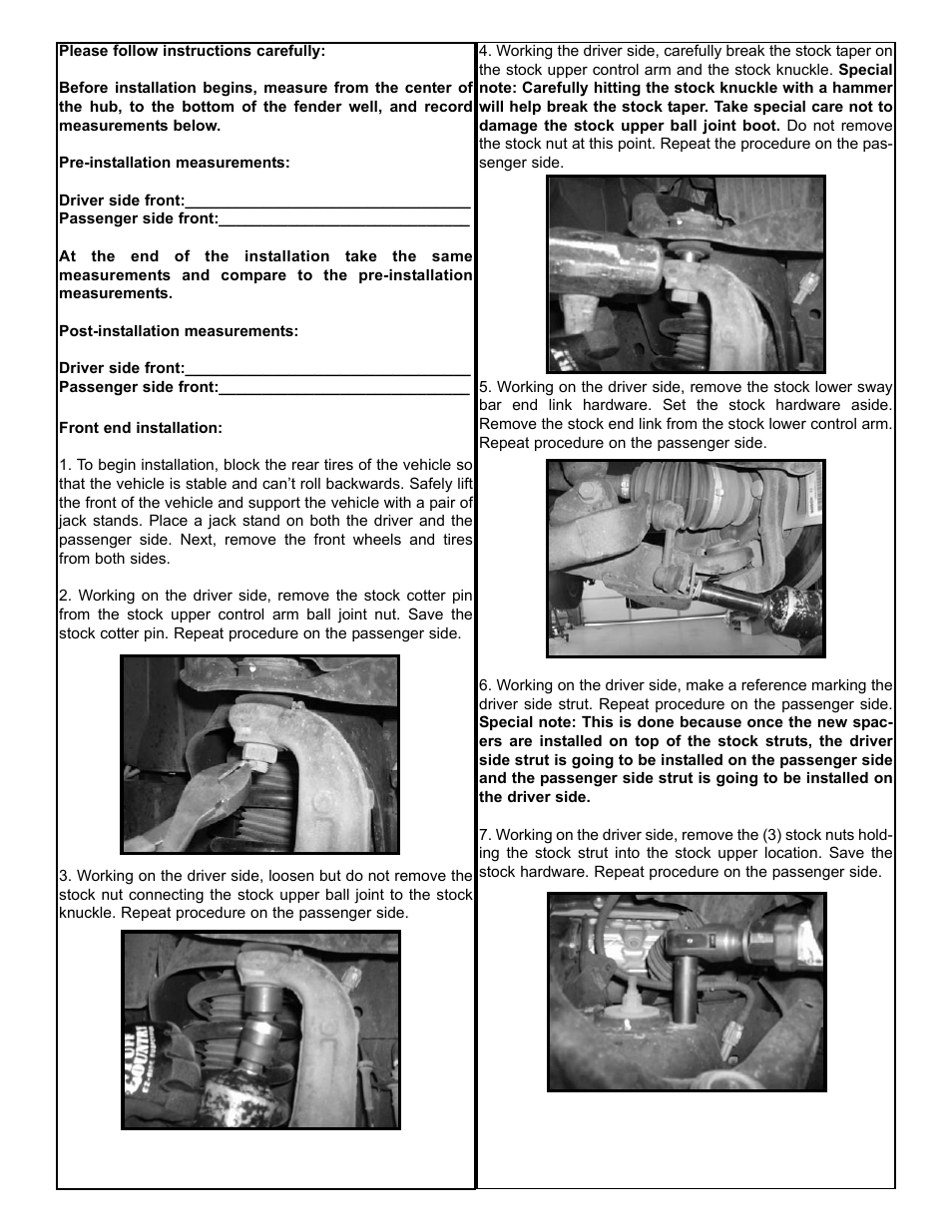 Tuff Country 52008 - Nissan Titan 1.5 Leveling Kit User Manual | Page 3 / 5