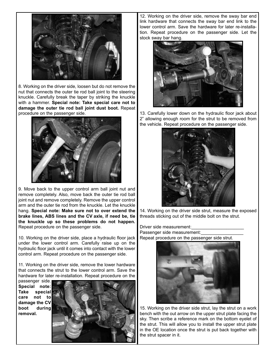 Tuff Country 52070 - Toyota Tundra 07-13 2 leveling kit User Manual | Page 4 / 8