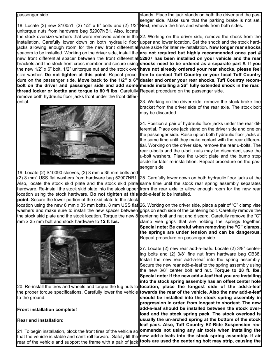 Tuff Country 52907 - Toyota Tacoma 05-14 3 lift kit User Manual | Page 6 / 7