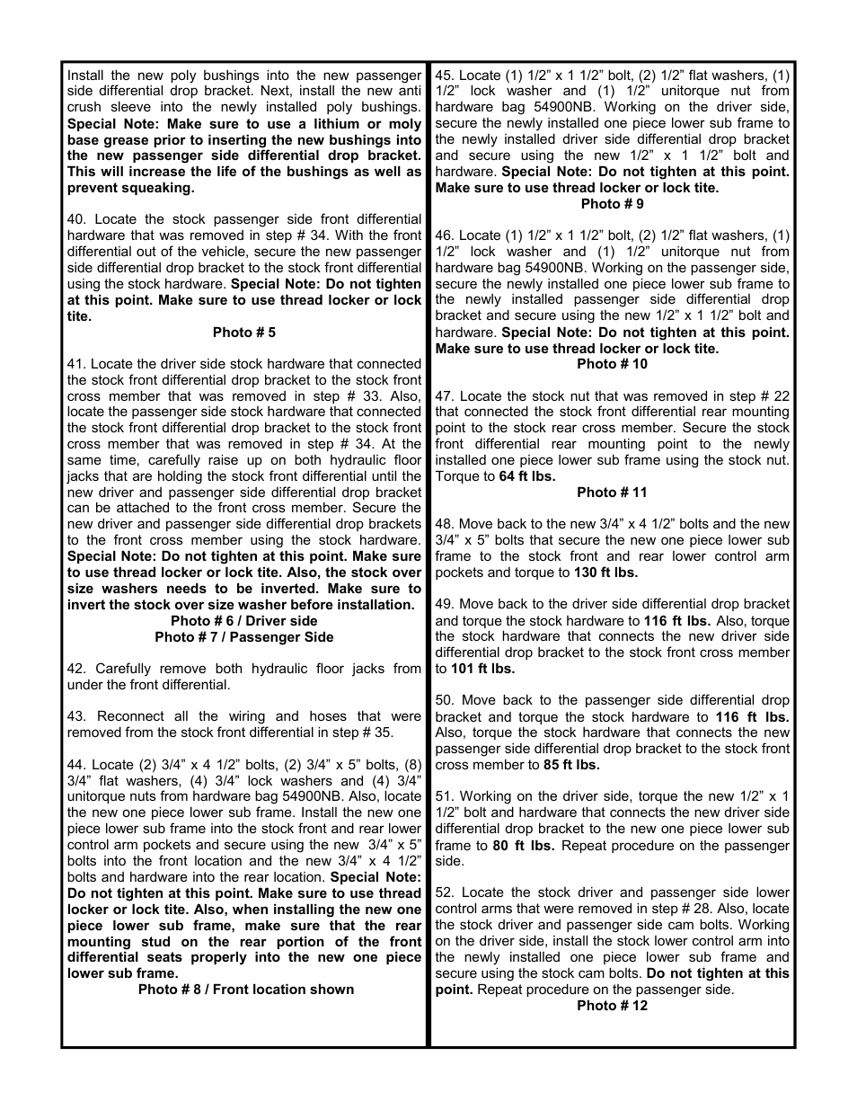 Tuff Country 54900 - Toyota Tacoma 95-04 5 lift kit User Manual | Page 6 / 29