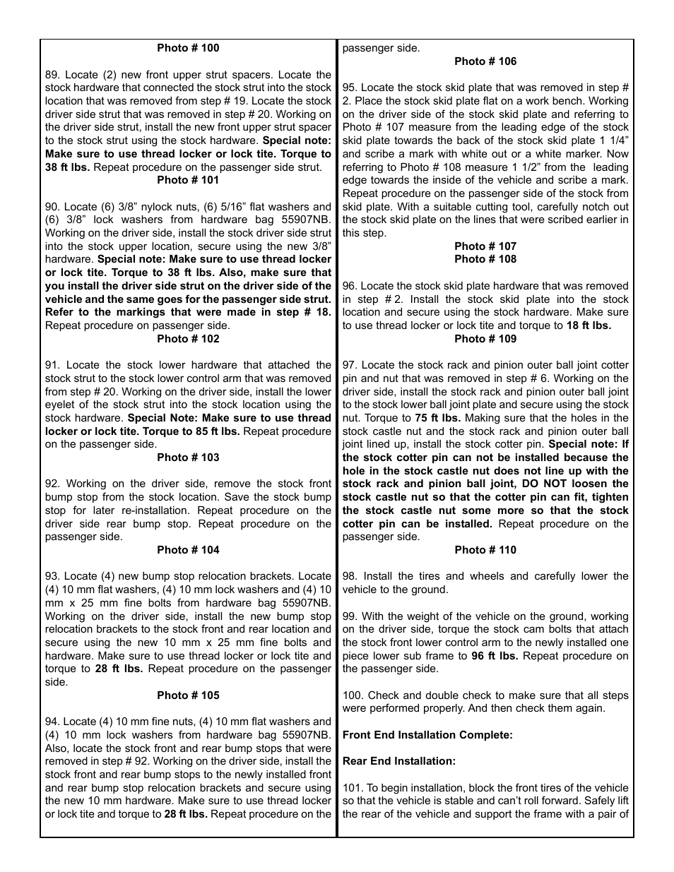 Tuff Country 55906 - Toyota Tundra 2004 knuckle 5 lift kit User Manual | Page 11 / 36