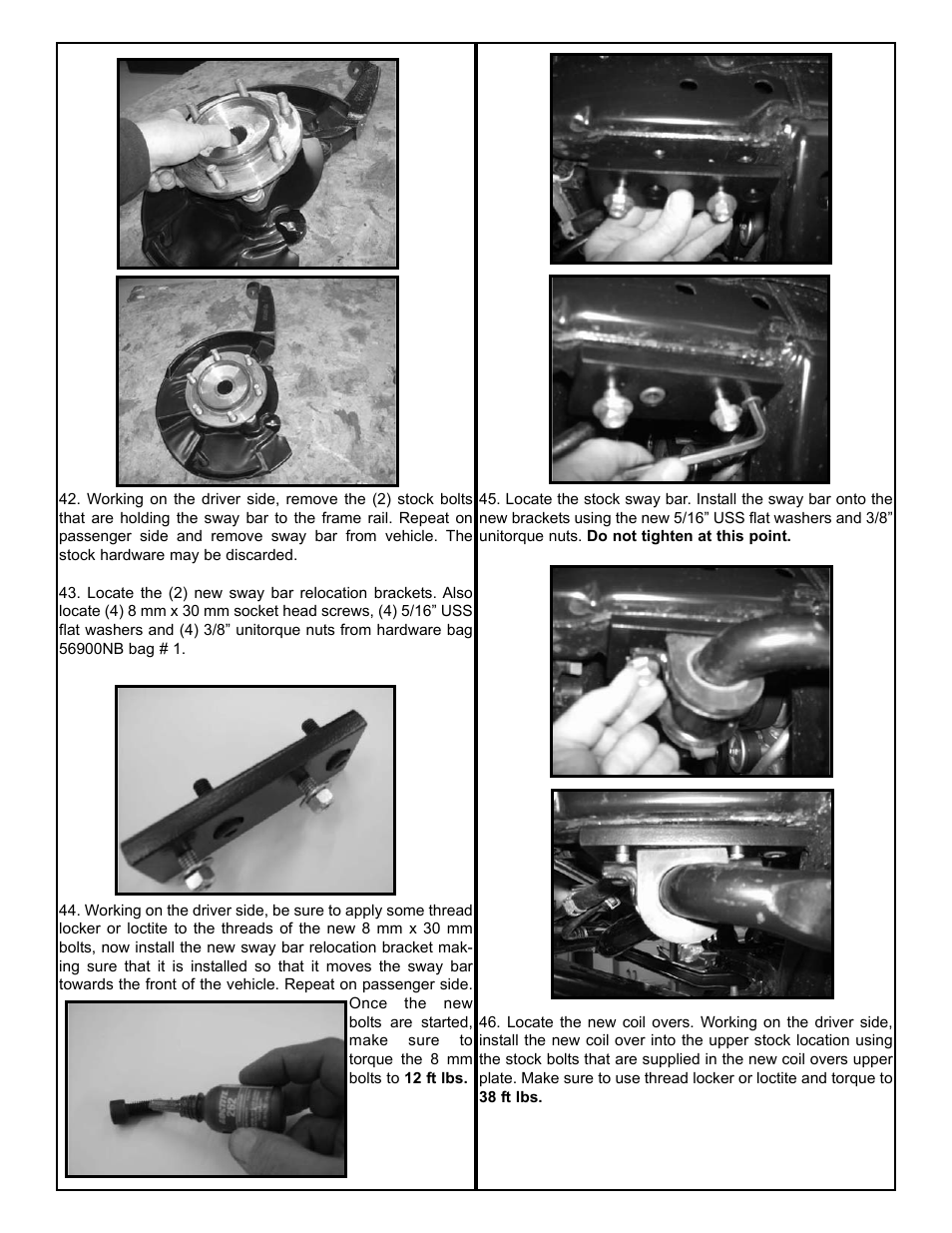 Tuff Country 56901 - Toyota Tacoma 05-14 performance 6 lift kit User Manual | Page 12 / 20