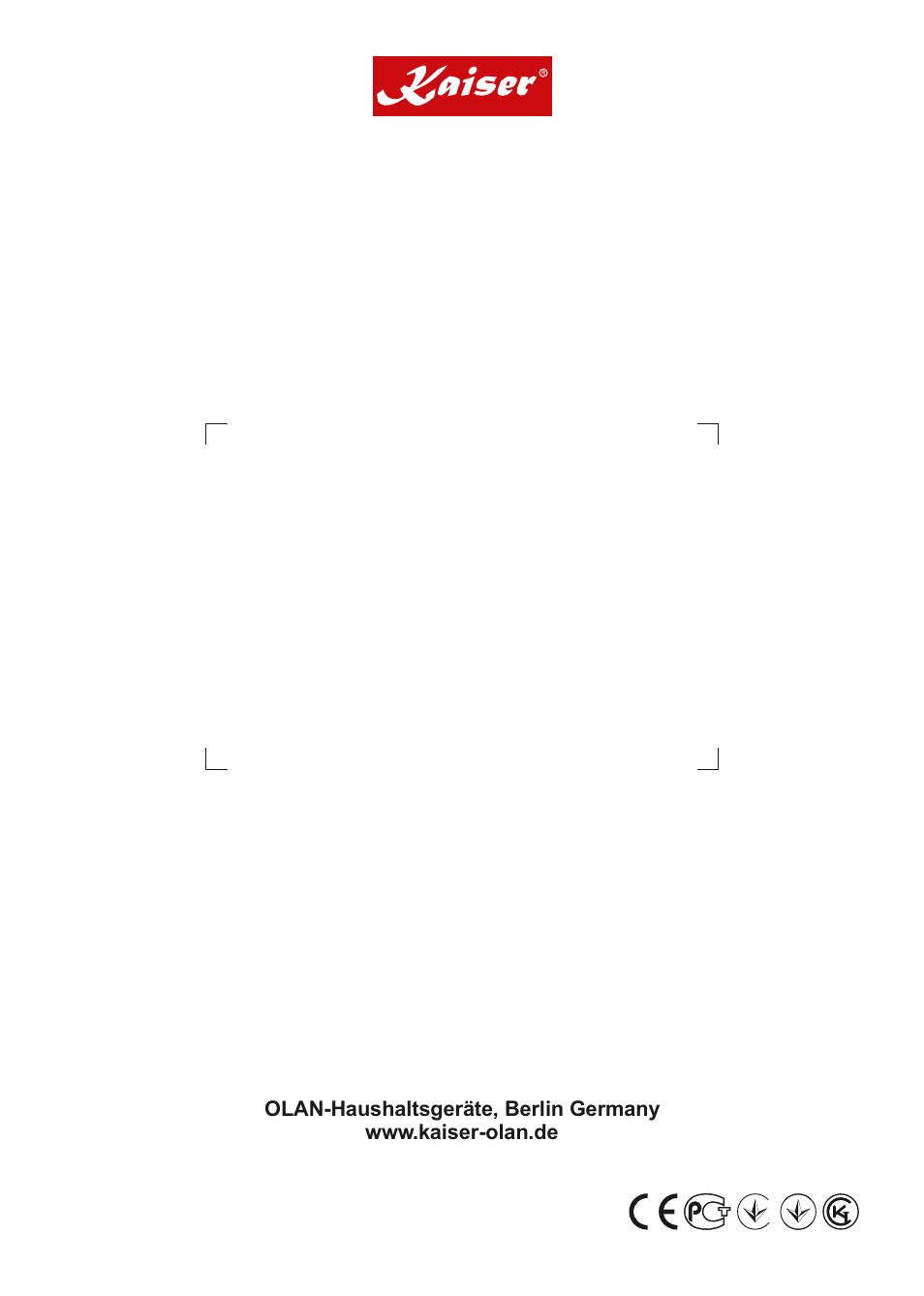 Kaiser EG63... User Manual | Page 68 / 68