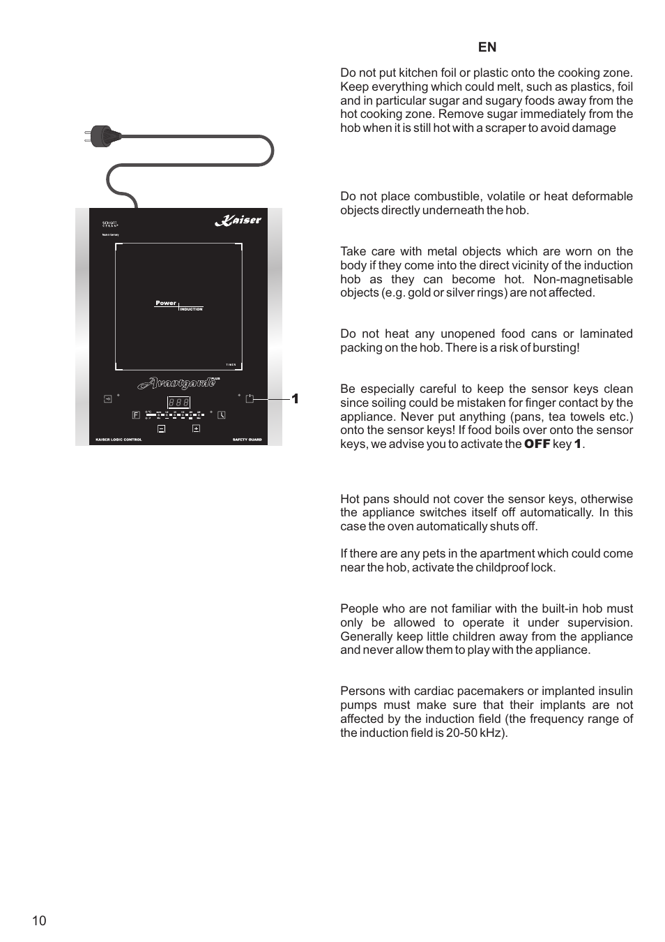 Kaiser KCT3000RI User Manual | Page 10 / 44