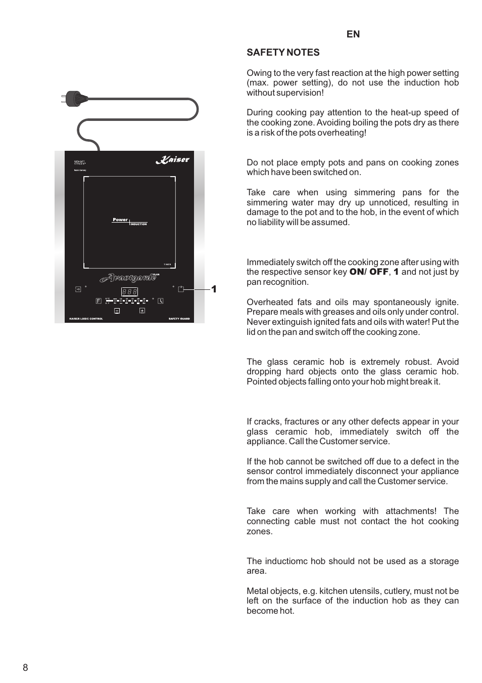 Kaiser KCT3000RI User Manual | Page 8 / 44