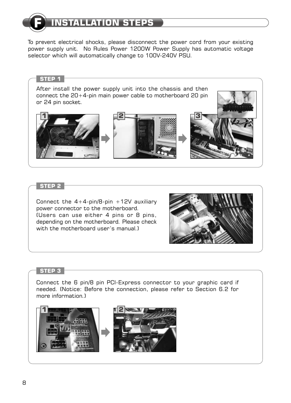 Installation steps | XIGMATEK NRP-MC651 User Manual | Page 9 / 67
