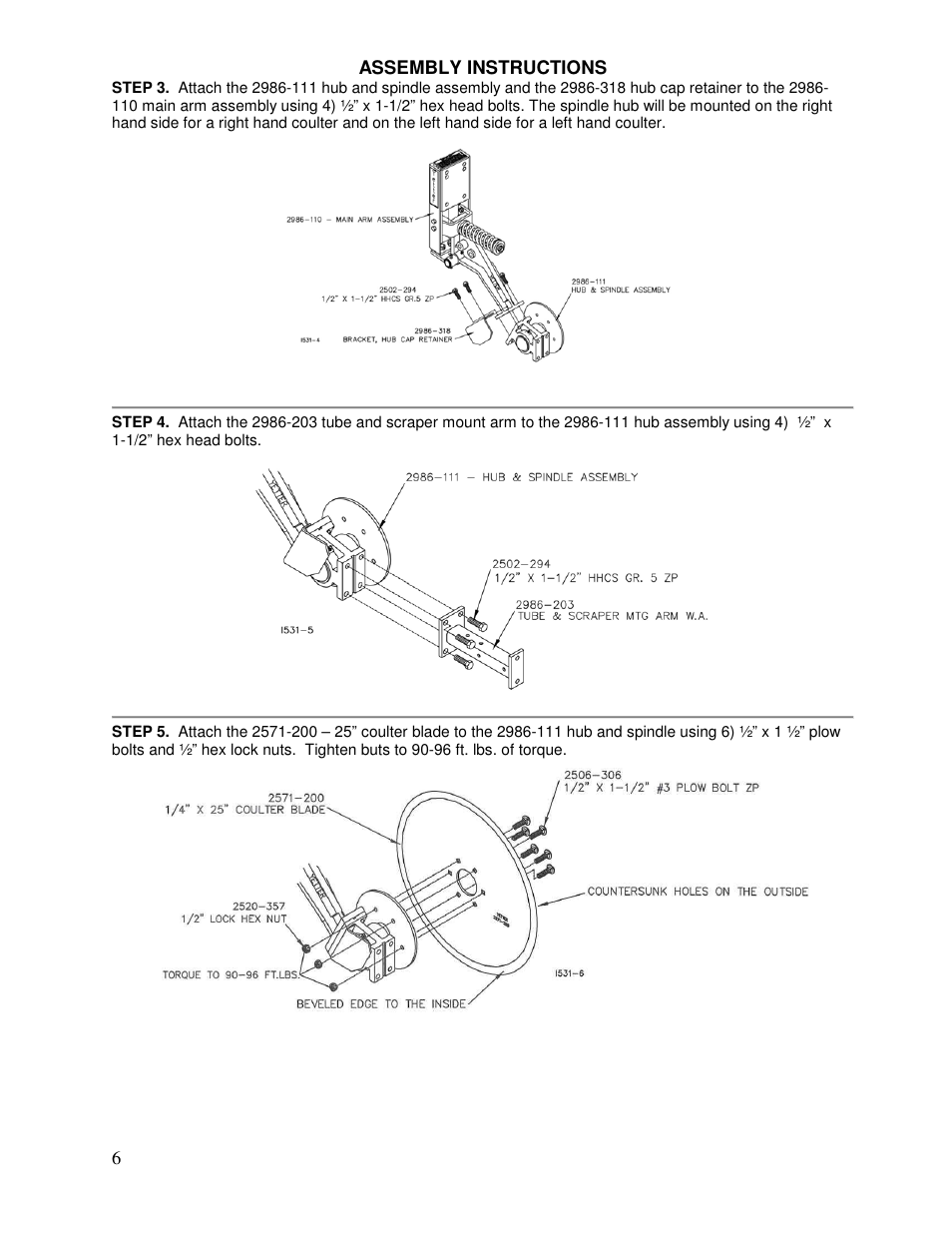 Yetter Avenger 25 User Manual | Page 6 / 40