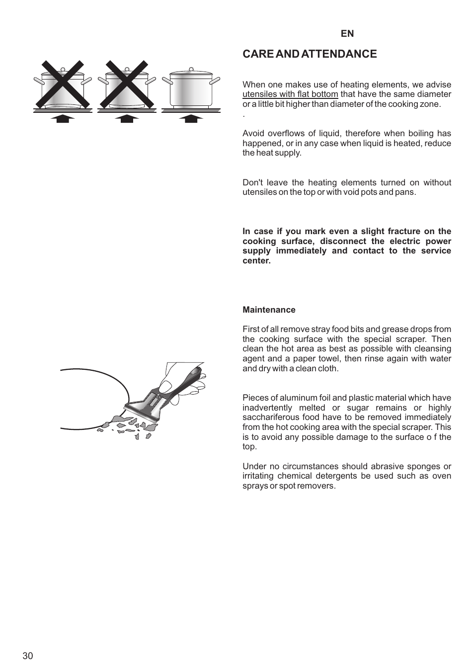 Care and attendance | Kaiser KCT6403 User Manual | Page 30 / 44