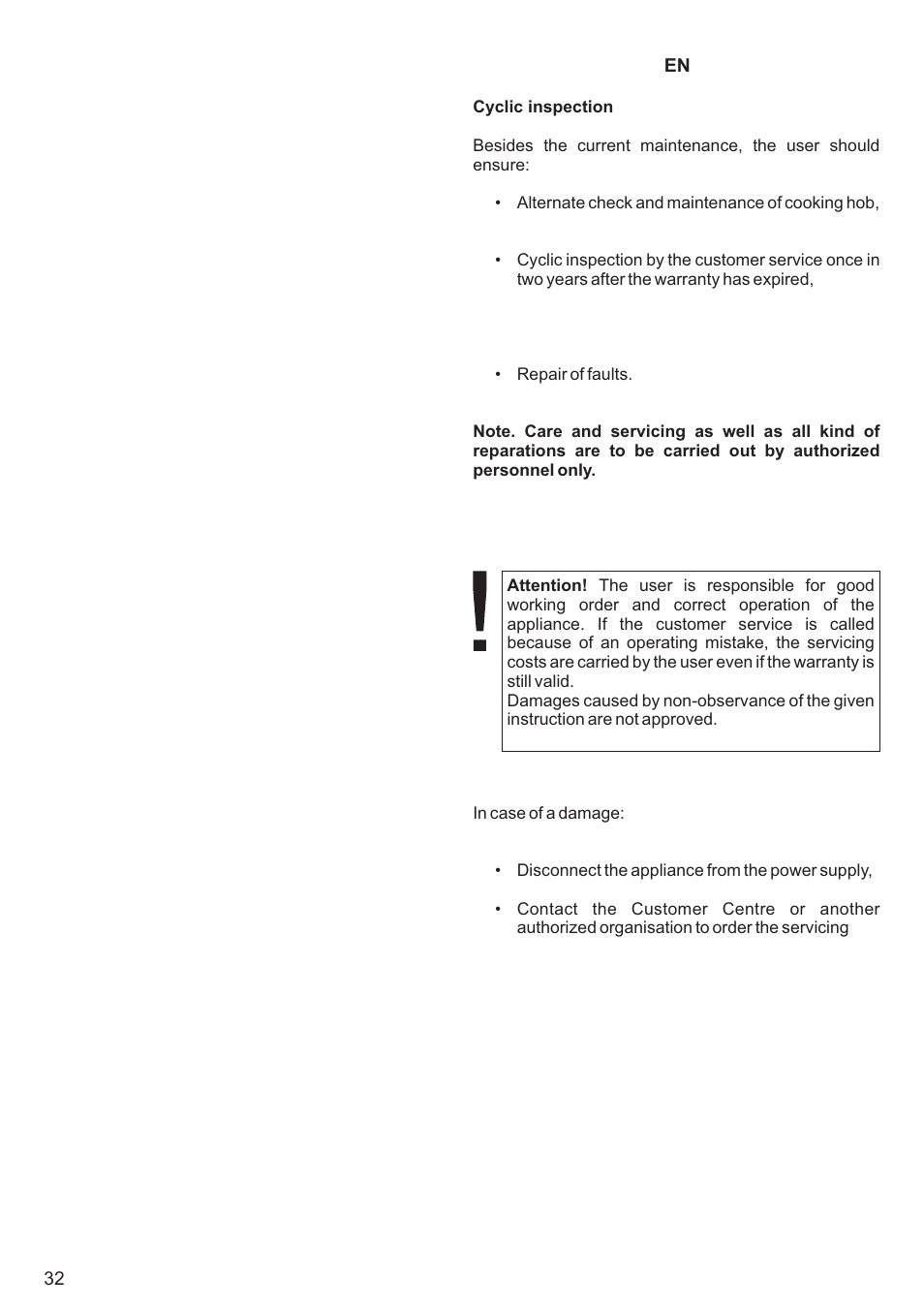 Kaiser KCT6403 User Manual | Page 32 / 44