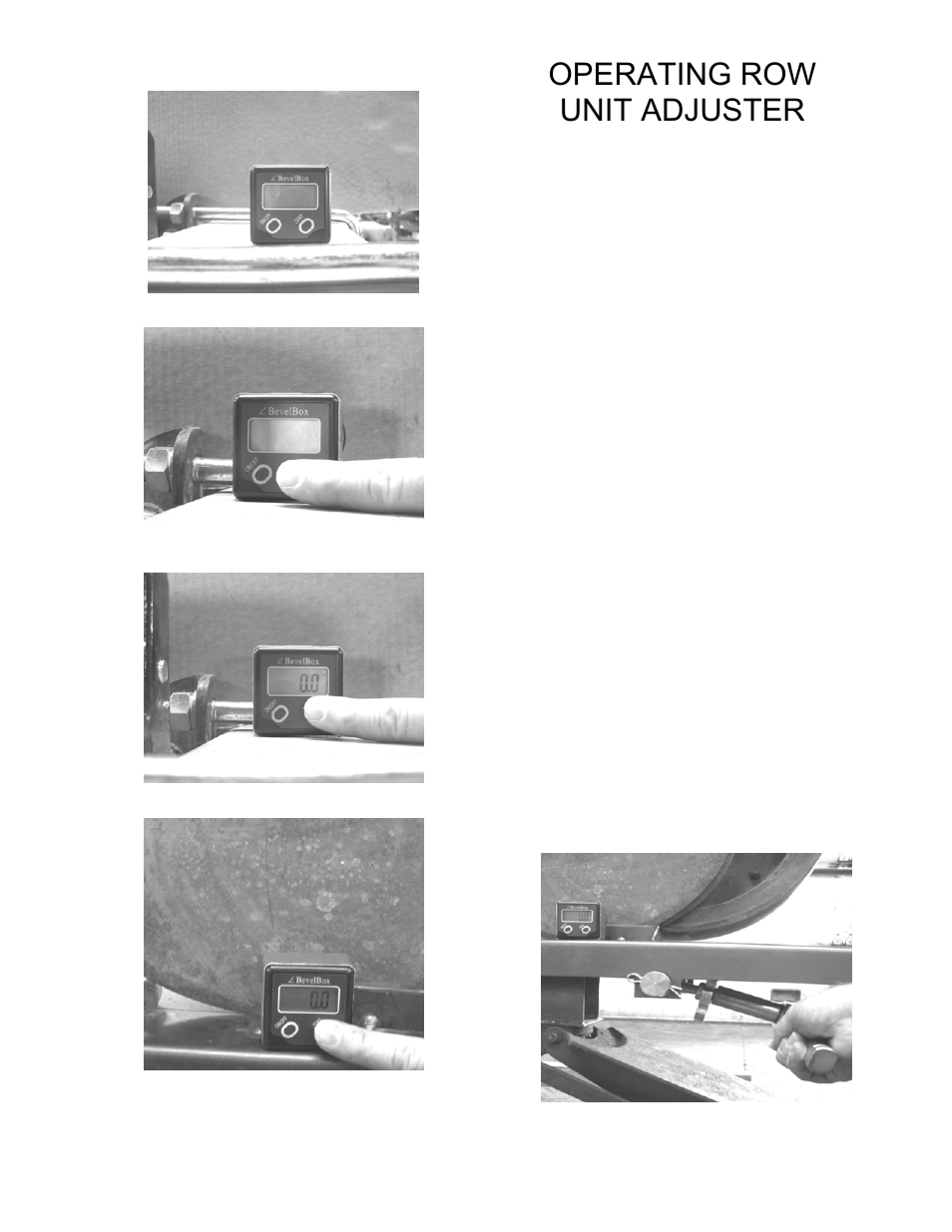 Operating row unit adjuster | Yetter 1200-001 Row Unit Adjusting Device User Manual | Page 3 / 6