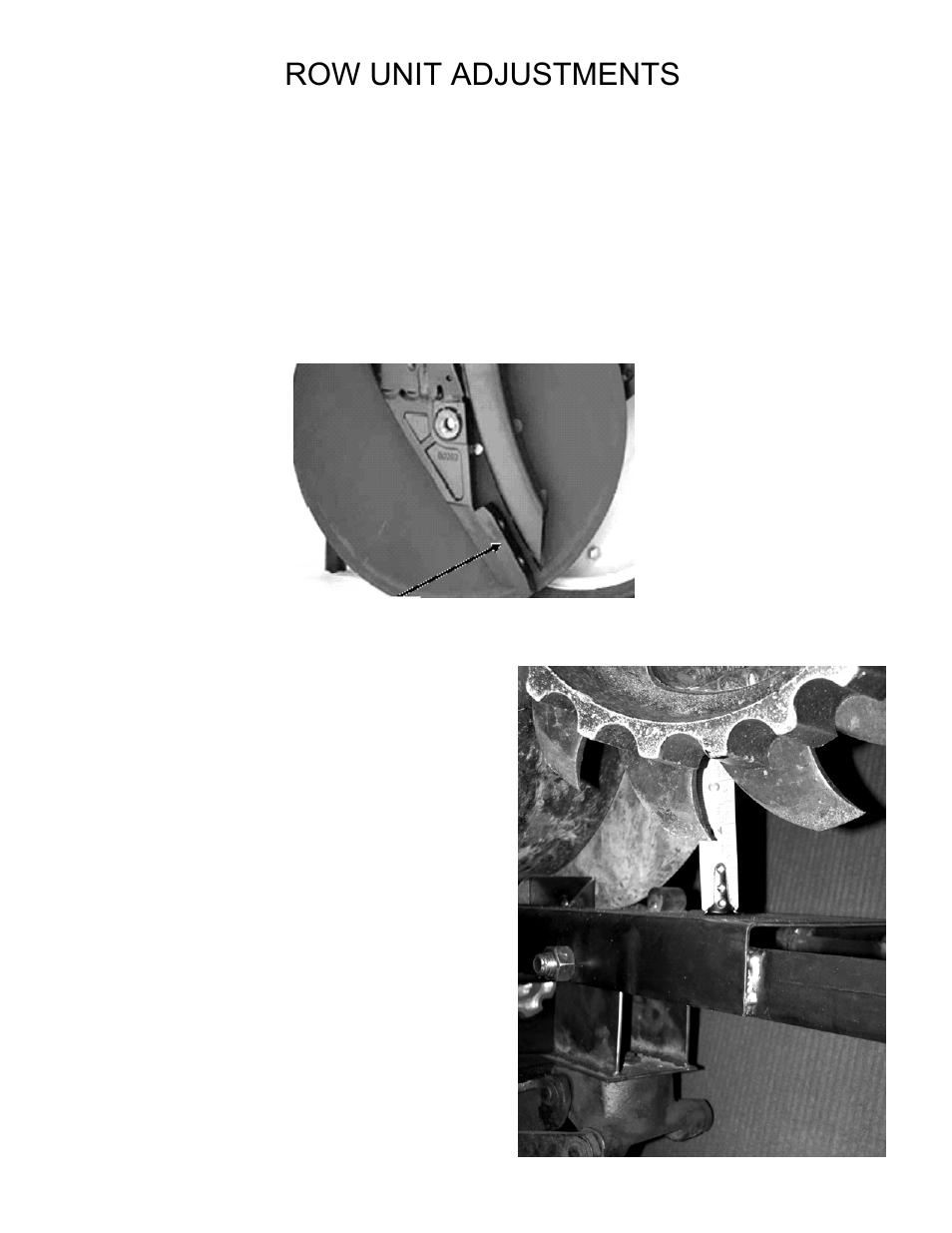 Row unit adjustments | Yetter 1200-001 Row Unit Adjusting Device User Manual | Page 5 / 6