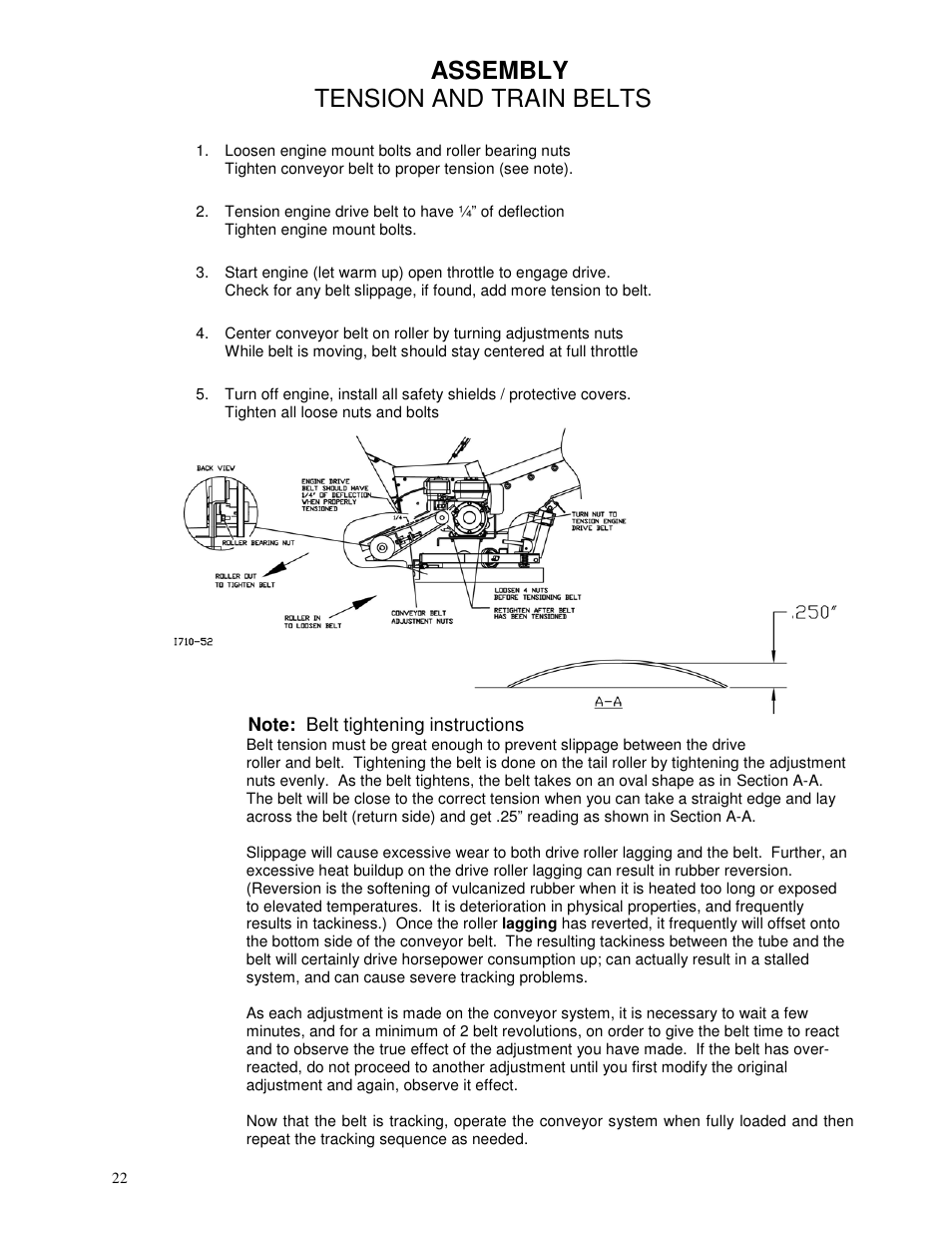 Assembly tension and train belts | Yetter 1310-010 Maximizer User Manual | Page 22 / 44