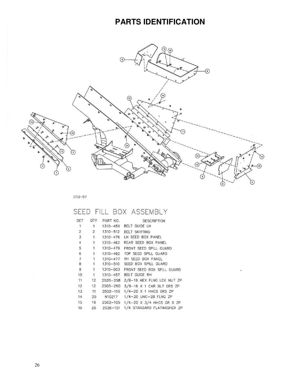 Parts identification | Yetter 1310-010 Maximizer User Manual | Page 26 / 44