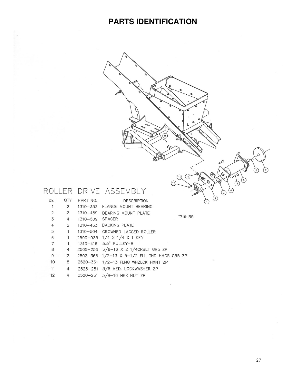 Parts identification | Yetter 1310-010 Maximizer User Manual | Page 27 / 44