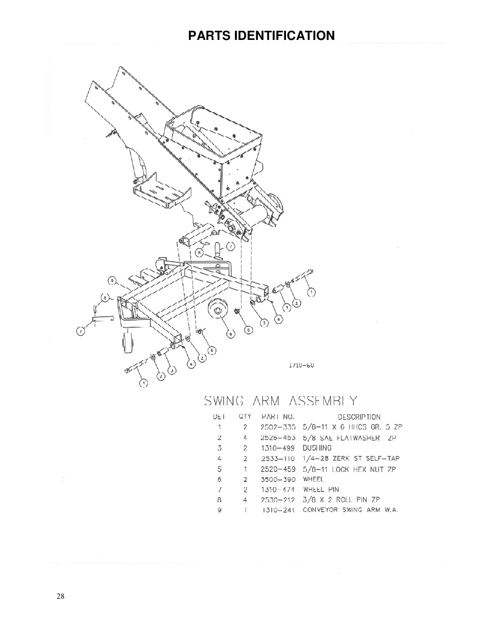 Parts identification | Yetter 1310-010 Maximizer User Manual | Page 28 / 44