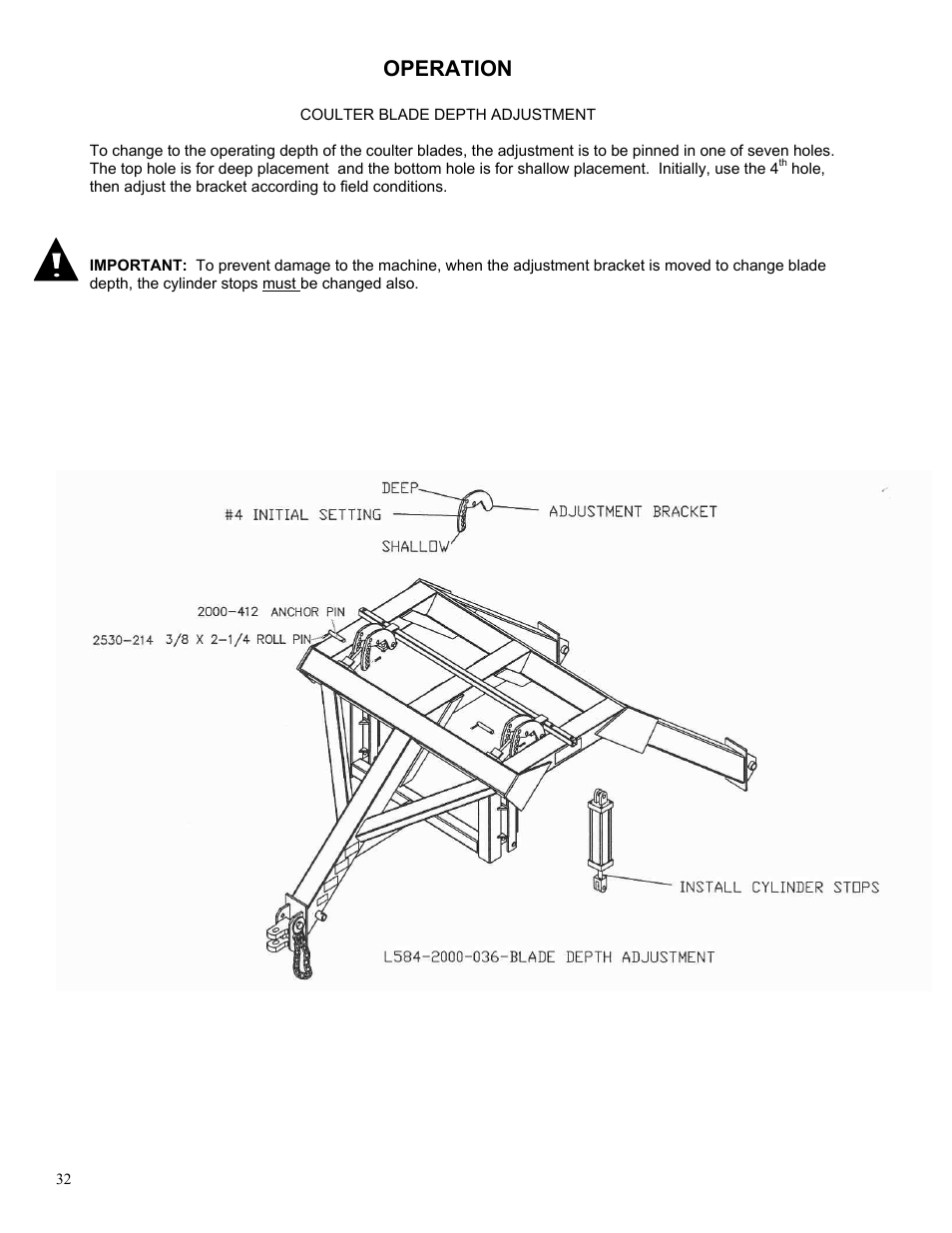 Operation | Yetter 2000 Series AllSteer Plus Fertilizer Toolbar User Manual | Page 32 / 52