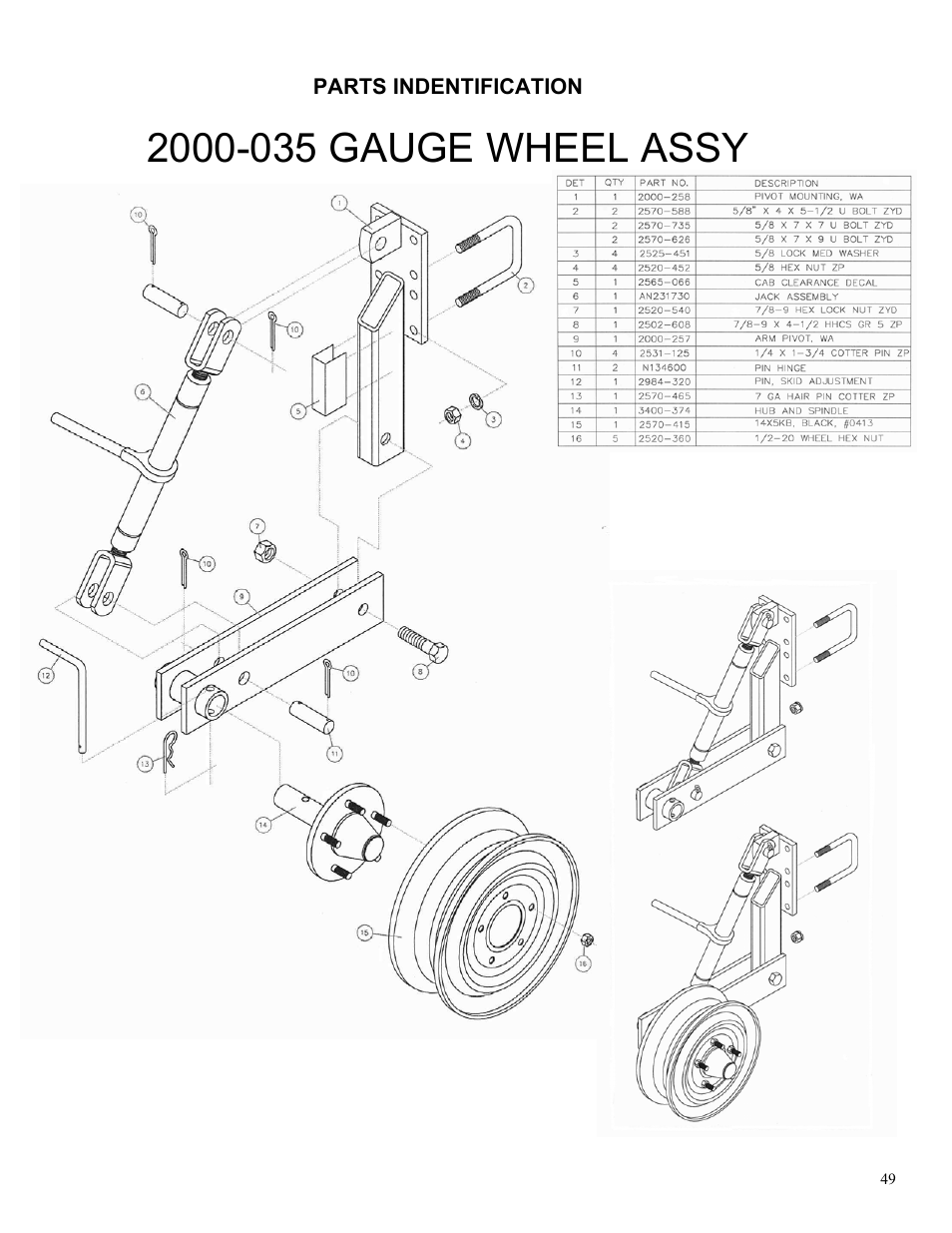 Yetter 2000 Series AllSteer Plus Fertilizer Toolbar User Manual | Page 49 / 52