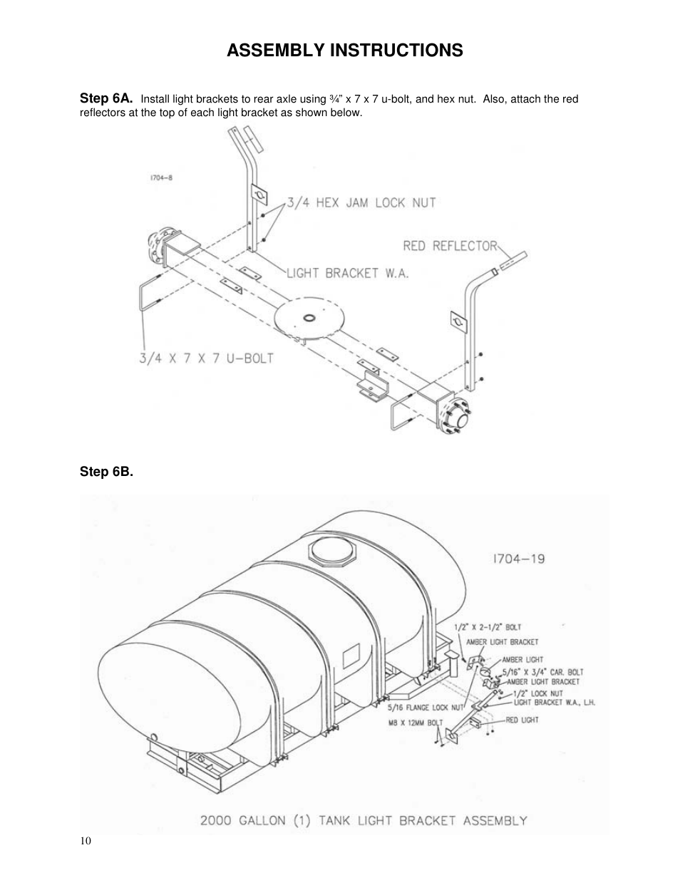 Assembly instructions | Yetter 2000 All Steer High Capacity Cart User Manual | Page 10 / 56