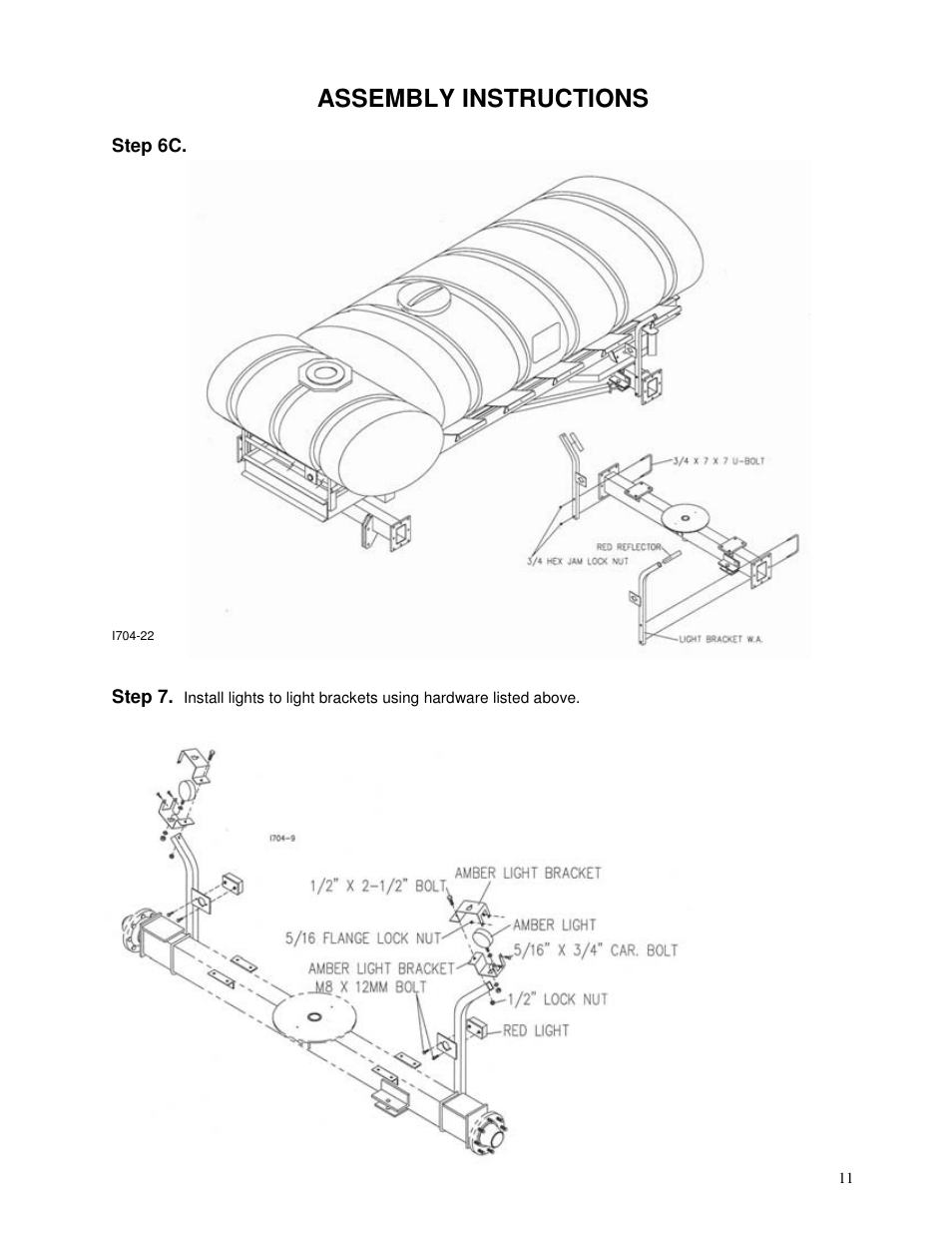 Assembly instructions | Yetter 2000 All Steer High Capacity Cart User Manual | Page 11 / 56