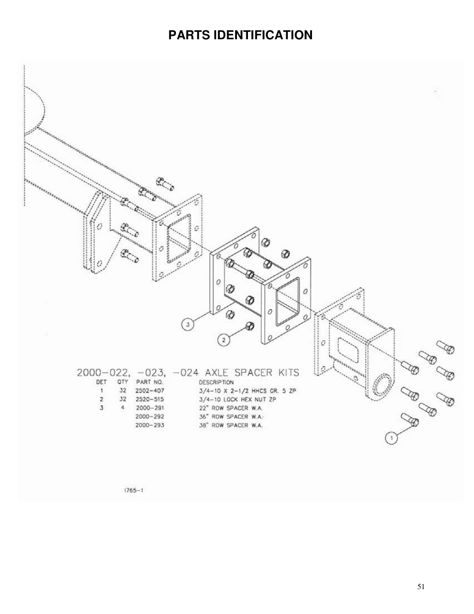 Parts identification | Yetter 2000 All Steer High Capacity Cart User Manual | Page 51 / 56