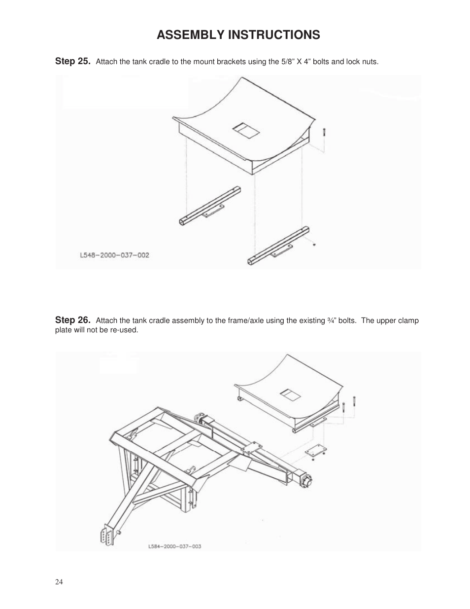 Assembly instructions | Yetter 2000 Series Vertical Tillage Tool (V.T.T.) User Manual | Page 24 / 56