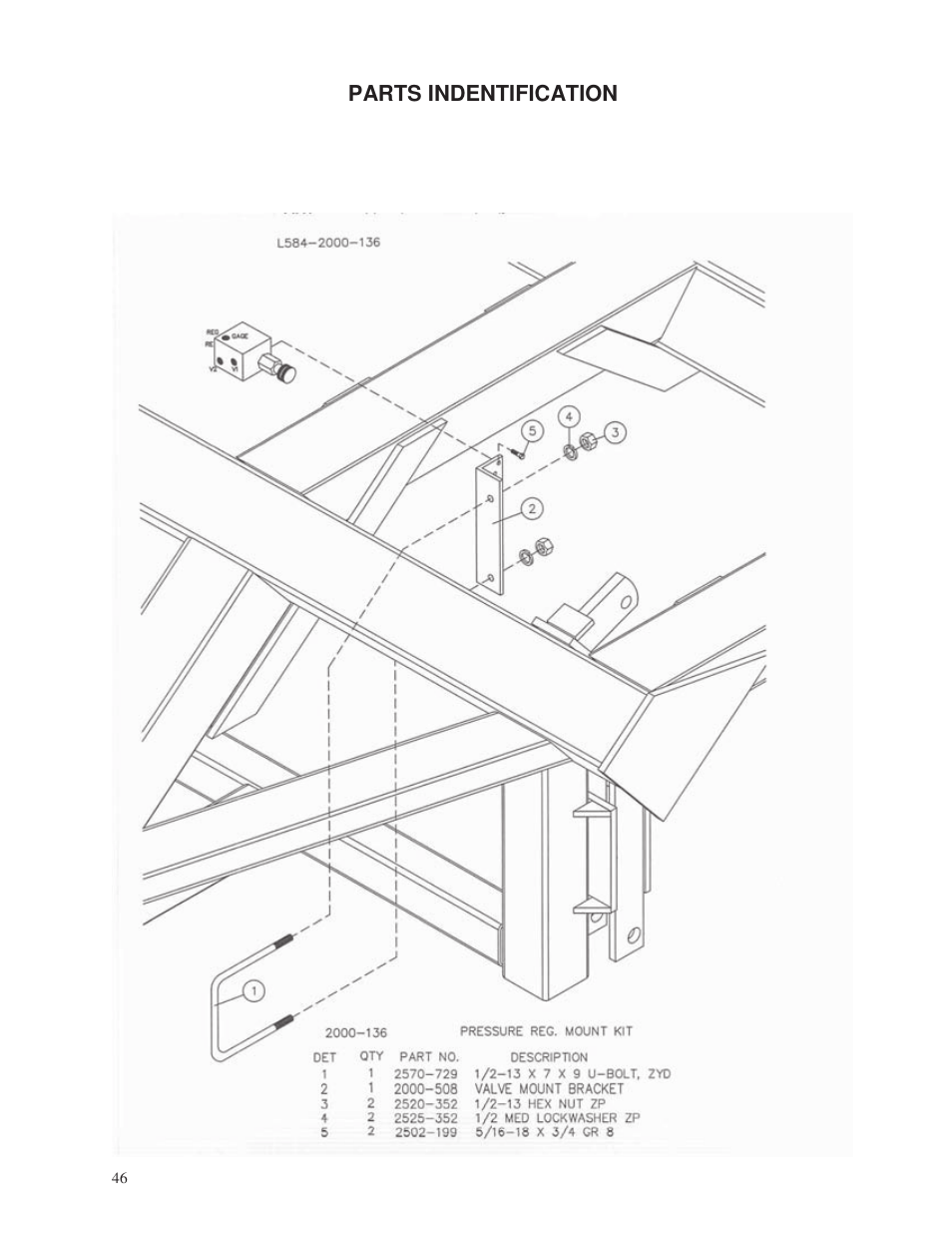 Parts indentification | Yetter 2000 Series Vertical Tillage Tool (V.T.T.) User Manual | Page 46 / 56