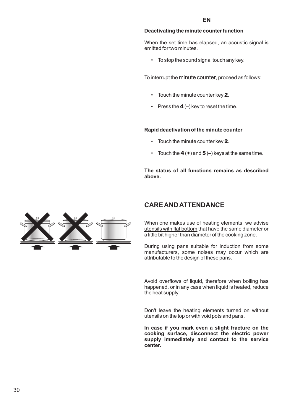 Care and attendance | Kaiser KCT6406 User Manual | Page 30 / 44