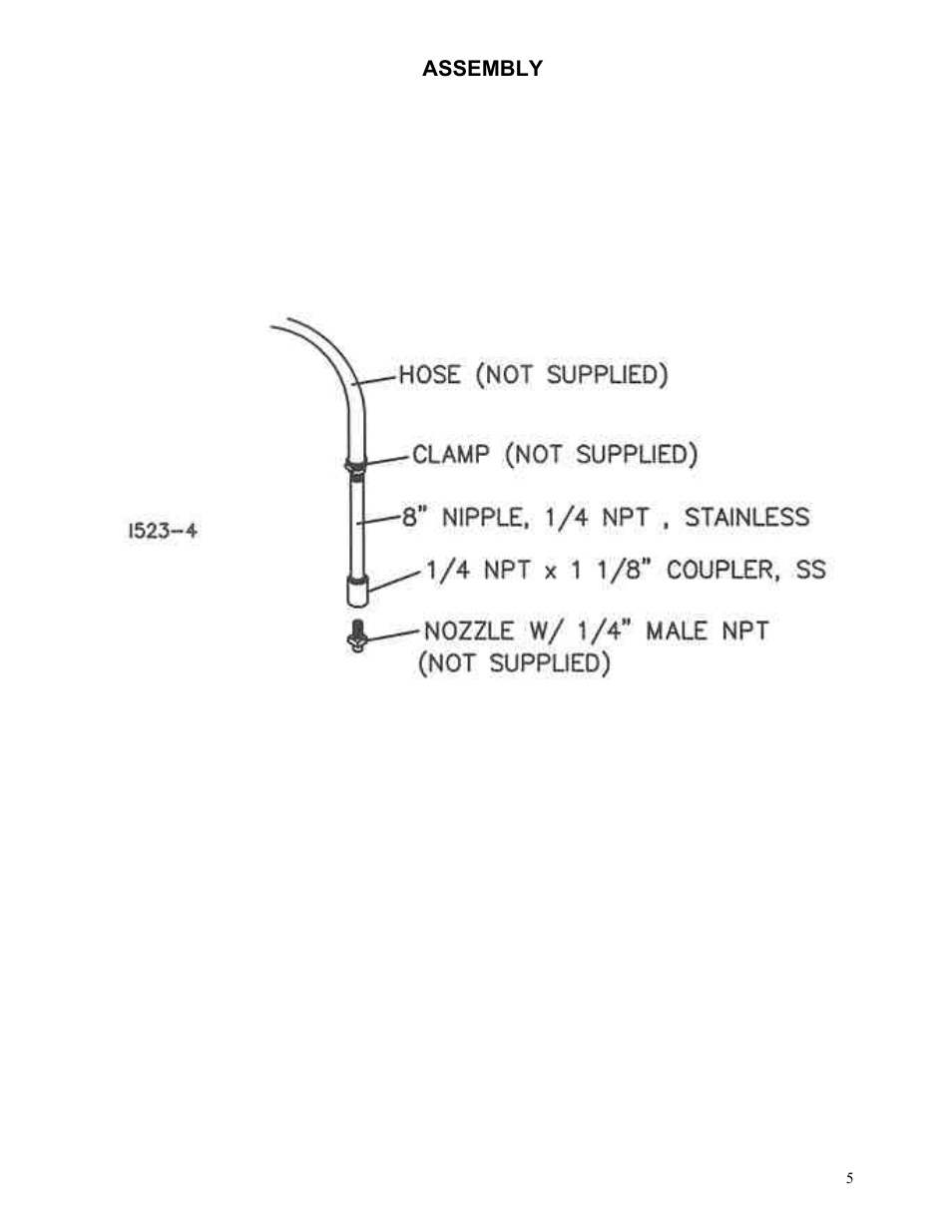 Assembly | Yetter 2910-135 Injector Kit User Manual | Page 5 / 7