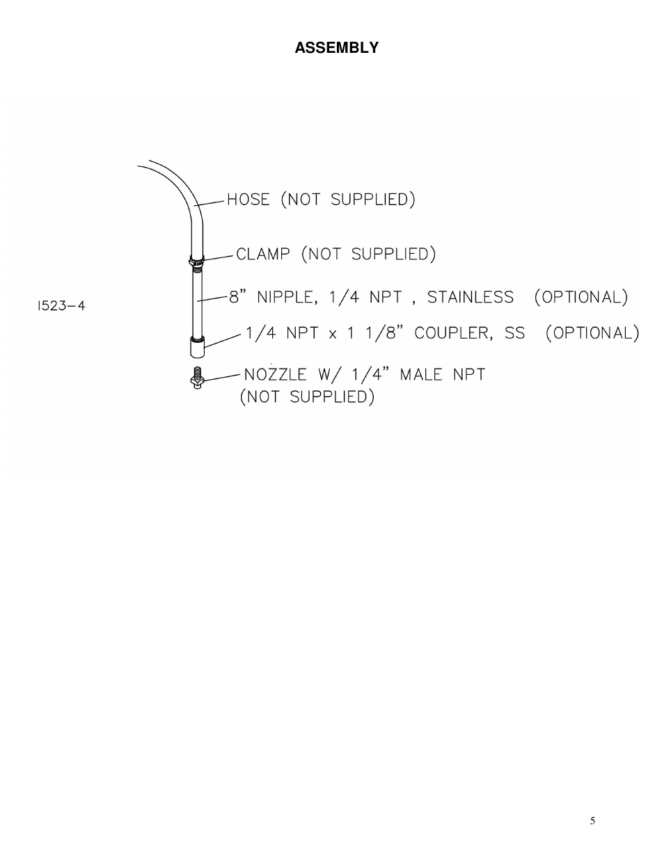 Assembly | Yetter 2910-137 High Clearance Injector Kit User Manual | Page 5 / 8