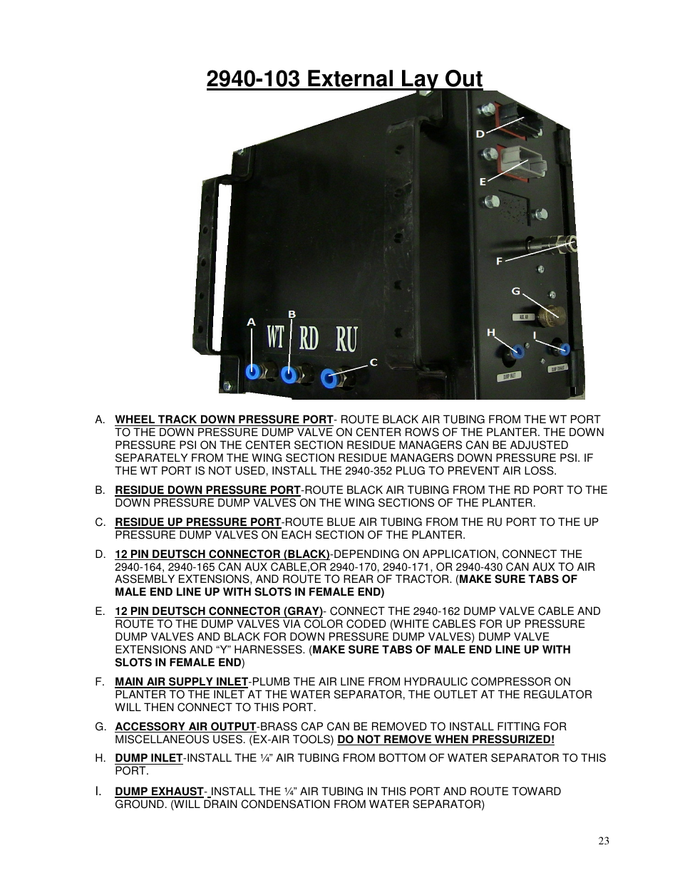 Yetter 2940 Short Floating Air Adjust Residue Manager User Manual | Page 23 / 86