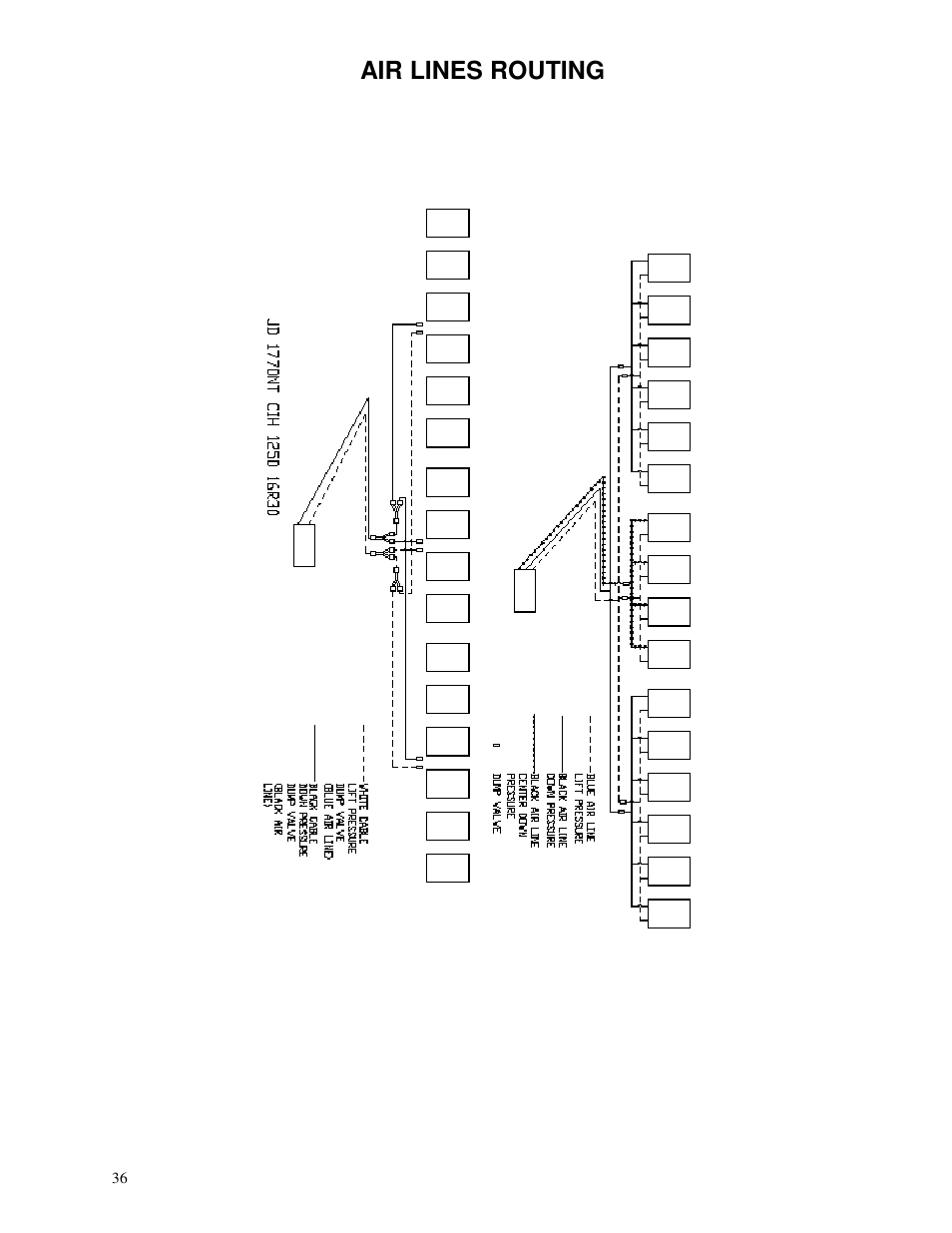 Air lines routing | Yetter 2940 Short Floating Air Adjust Residue Manager User Manual | Page 36 / 86