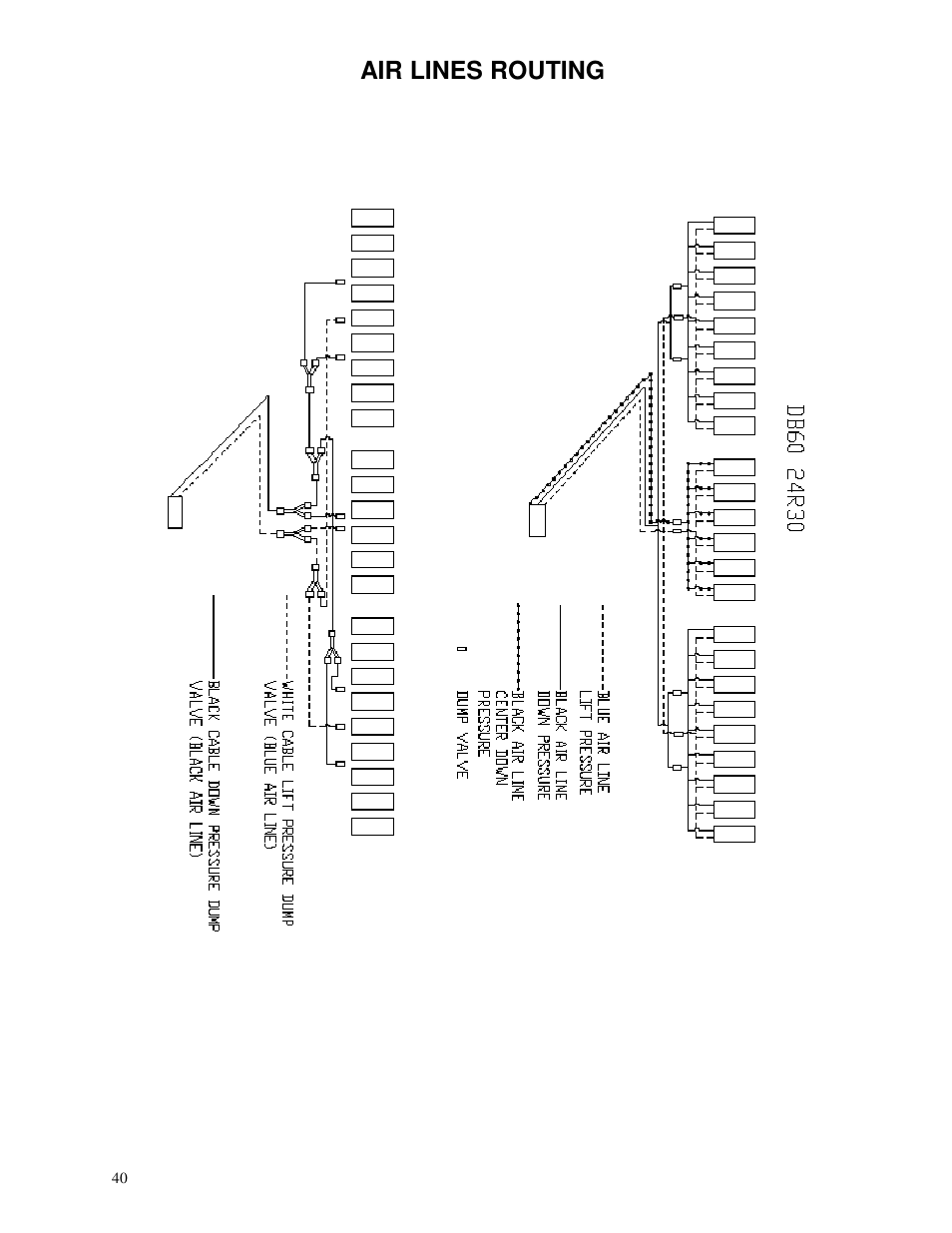 Air lines routing | Yetter 2940 Short Floating Air Adjust Residue Manager User Manual | Page 40 / 86