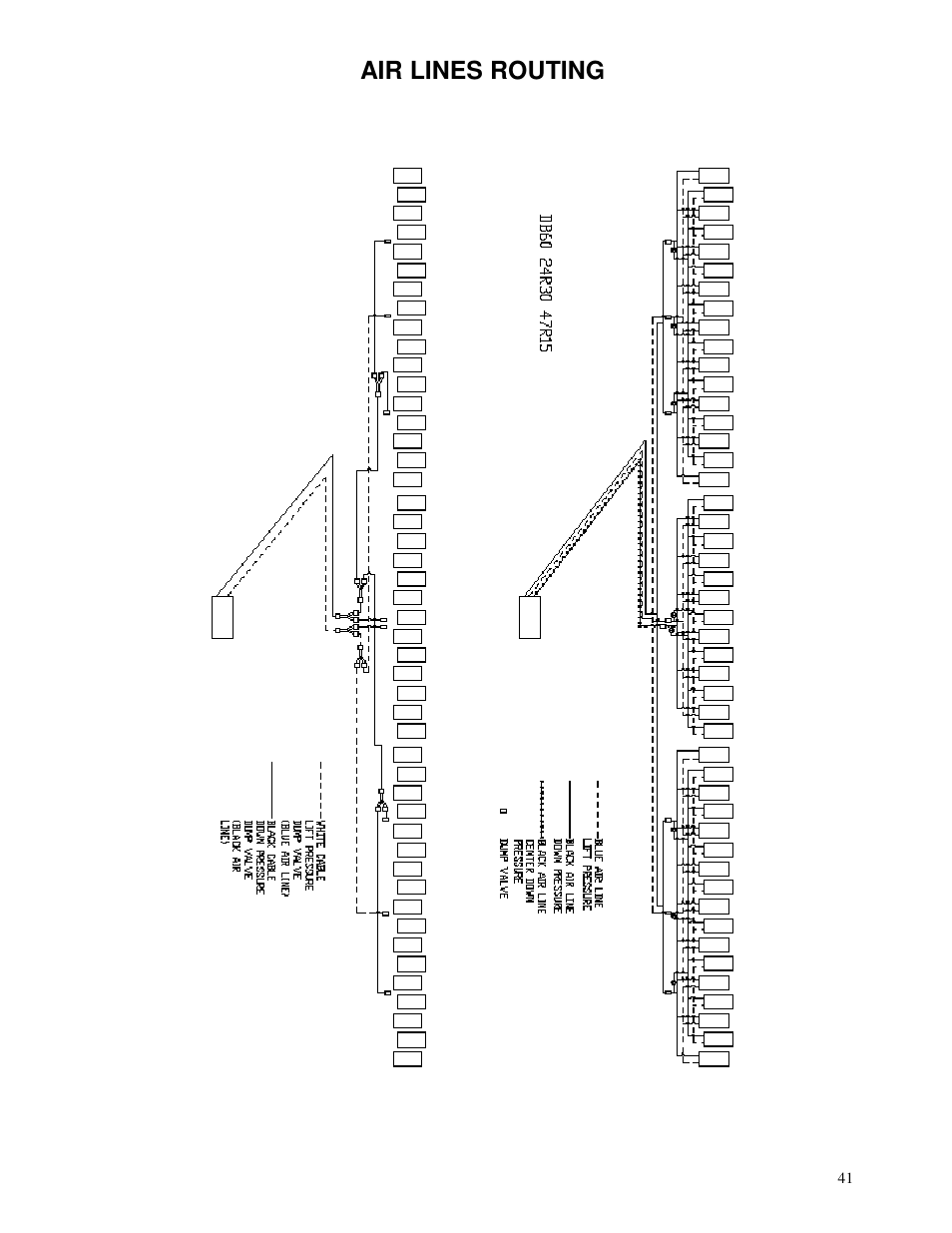 Air lines routing | Yetter 2940 Short Floating Air Adjust Residue Manager User Manual | Page 41 / 86